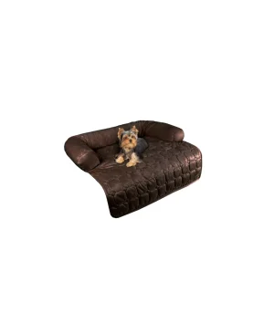 30x30.5 Water-Resistant Pet Furniture Protector with Memory Foam Bolster and Quilted Fabric