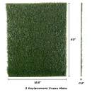 Set of 3 Replacement Turf Grass Mats for Potty Training - Dog Housebreaking Supplies for Puppies and Small Pets by PETMAKER