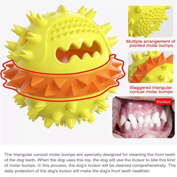 Cesicia Pet Supplies Vocal Dog Toy Leaking Food Ball - Image 3