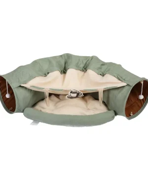 DOMETOUR Cat Tunnel Bed with Hanging Toys Cats Toy for Indoor